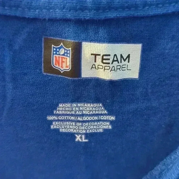 NFL AFC Indianapolis Colts tshirt, XL, blue and white - Picture 4 of 6